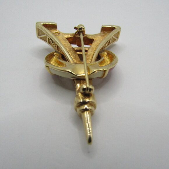 Swarovski Enamel Eiffel Tower Brooch - Picture 5 of 10